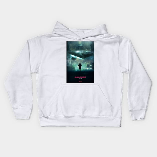 Blade Runner Fan Poster Kids Hoodie by Bespired